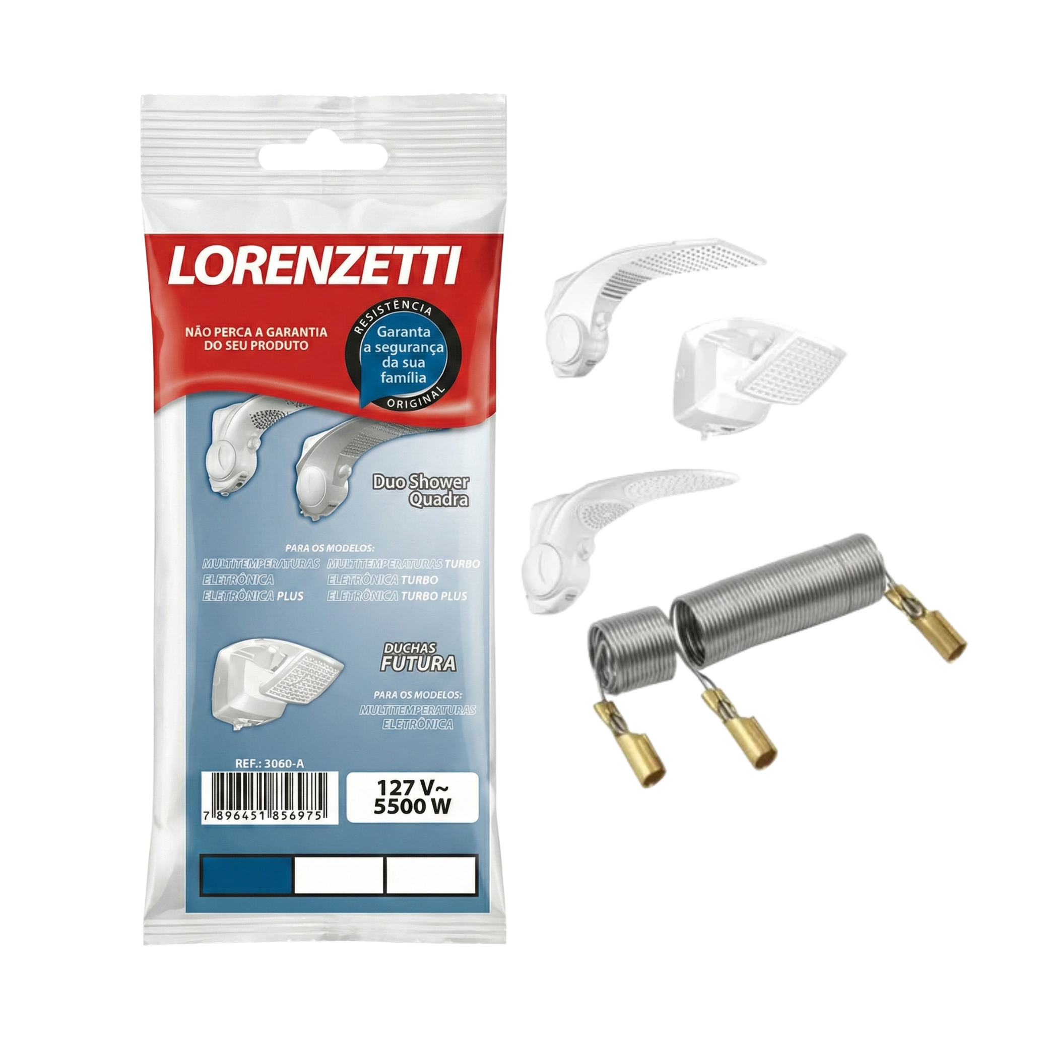 Resistência Original Lorenzetti Ref. 3060 - Para Duo Shower e Ducha Futura