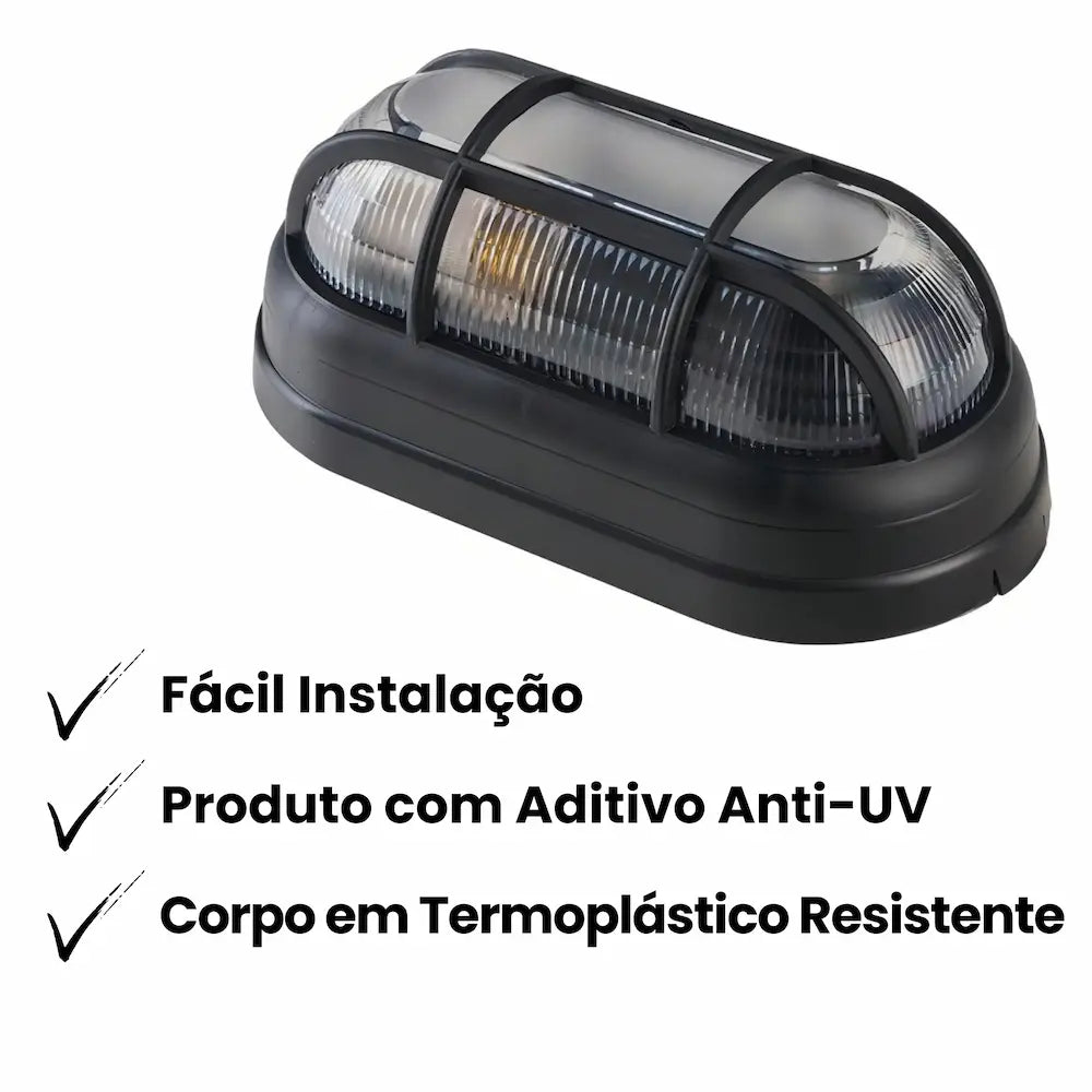 Tartaruga Soft Injetada E27 OPL – Preto ou Branco