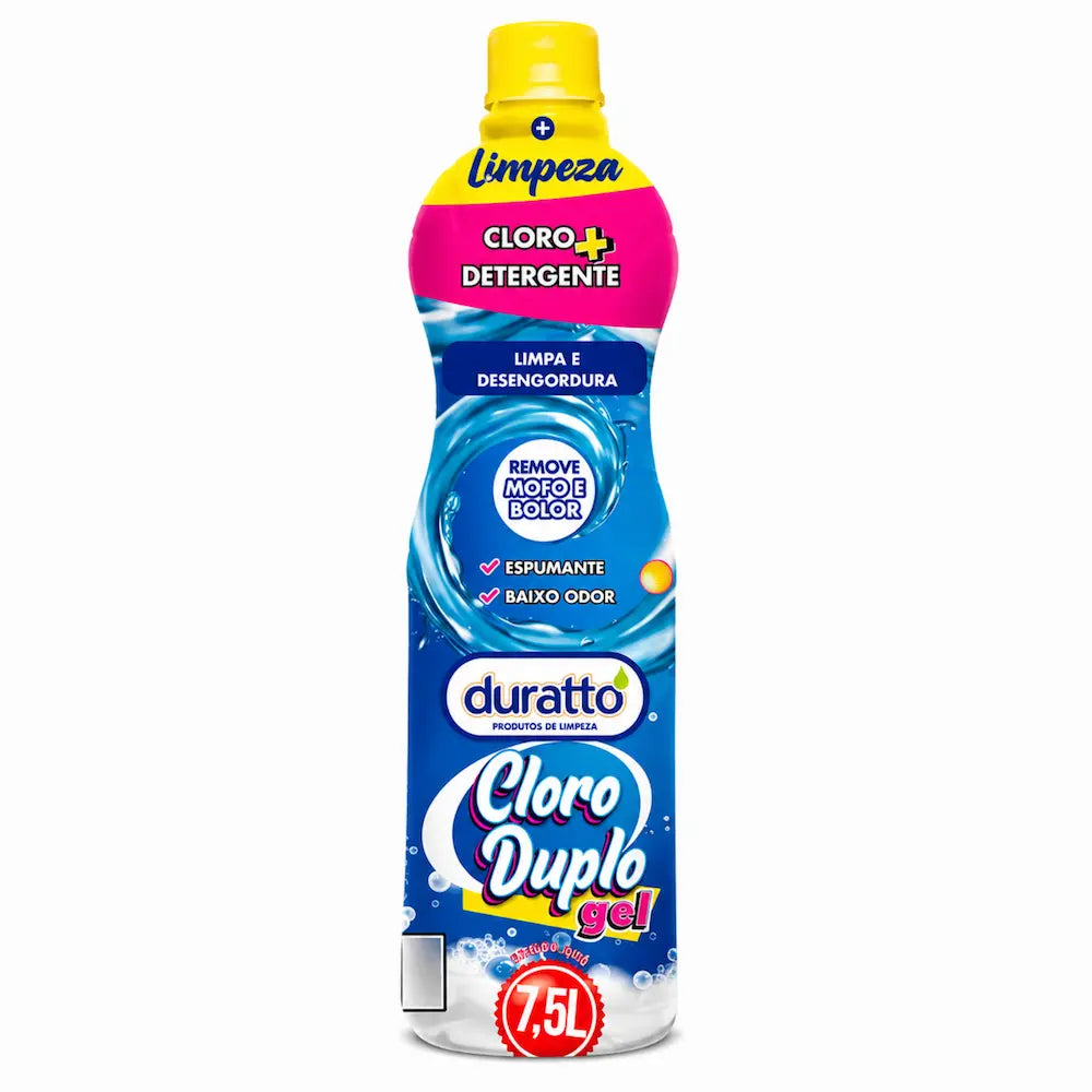 Cloro Duplo Power Gel Duratto 750ml Limpeza Pesada Remove Mofo e Bolor