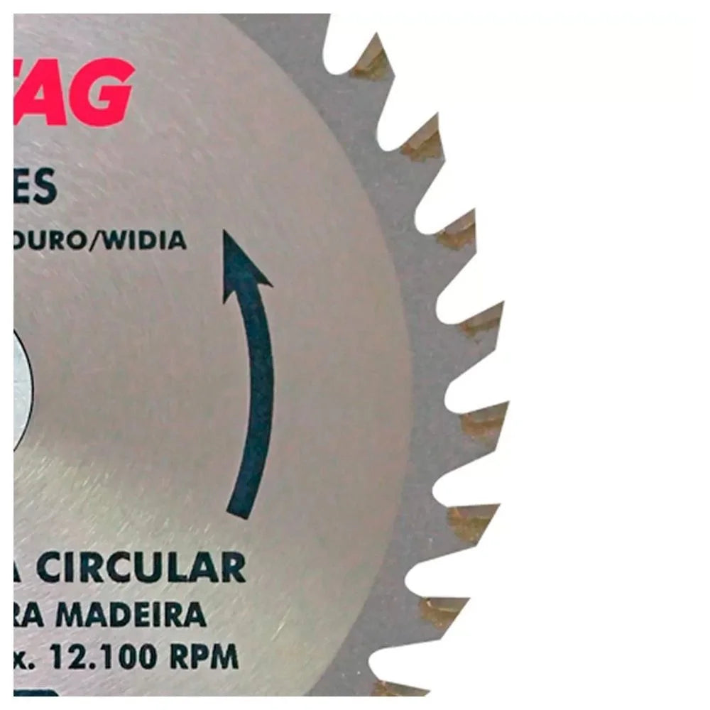 Lâmina de Serra Circular Cortag 36 Dentes 110mm para Madeira