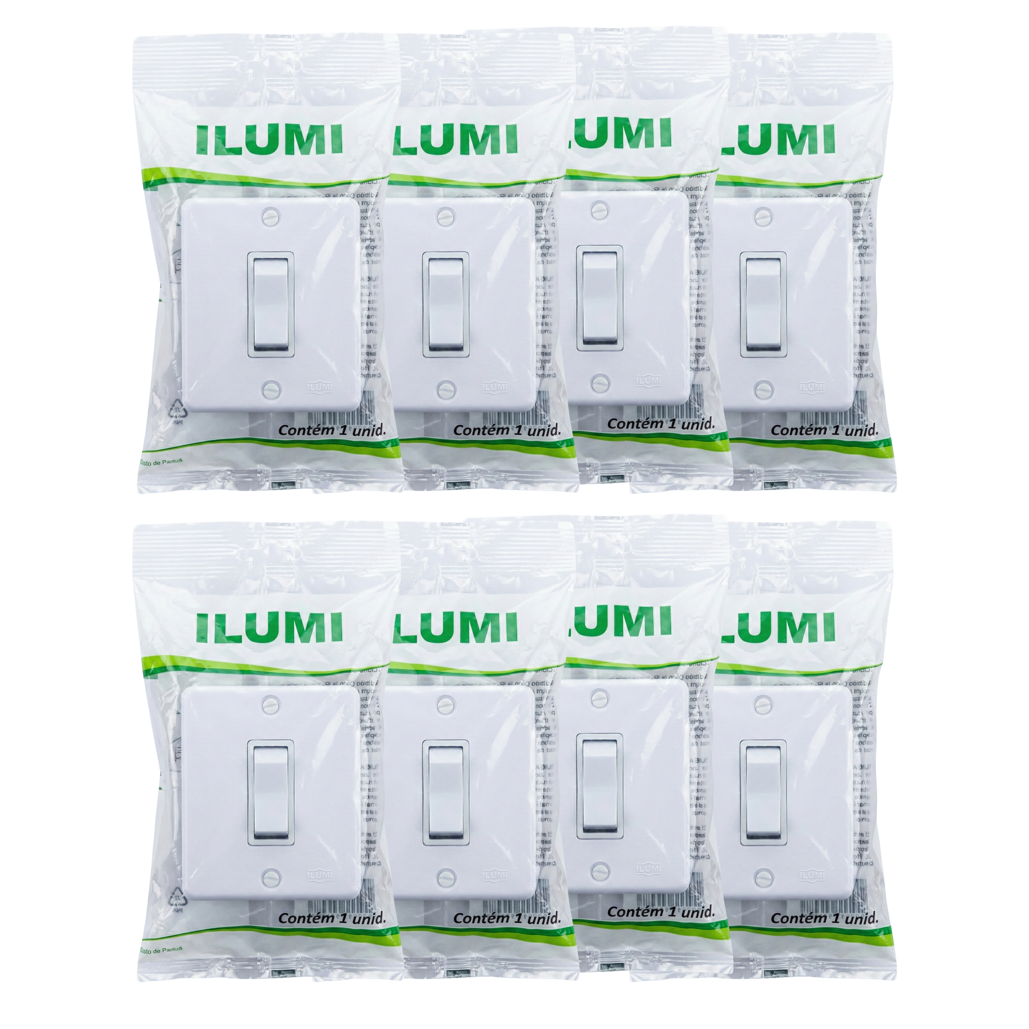Interruptor Simples de Sobrepor Ilumi Sistema X