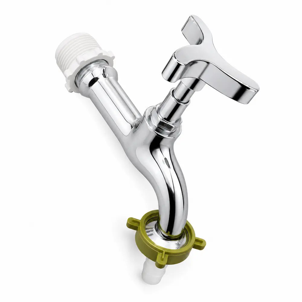 Torneira Jardim Longa C36 1/2 Metal Cromado com Bico para Mangueira Cod. 1130