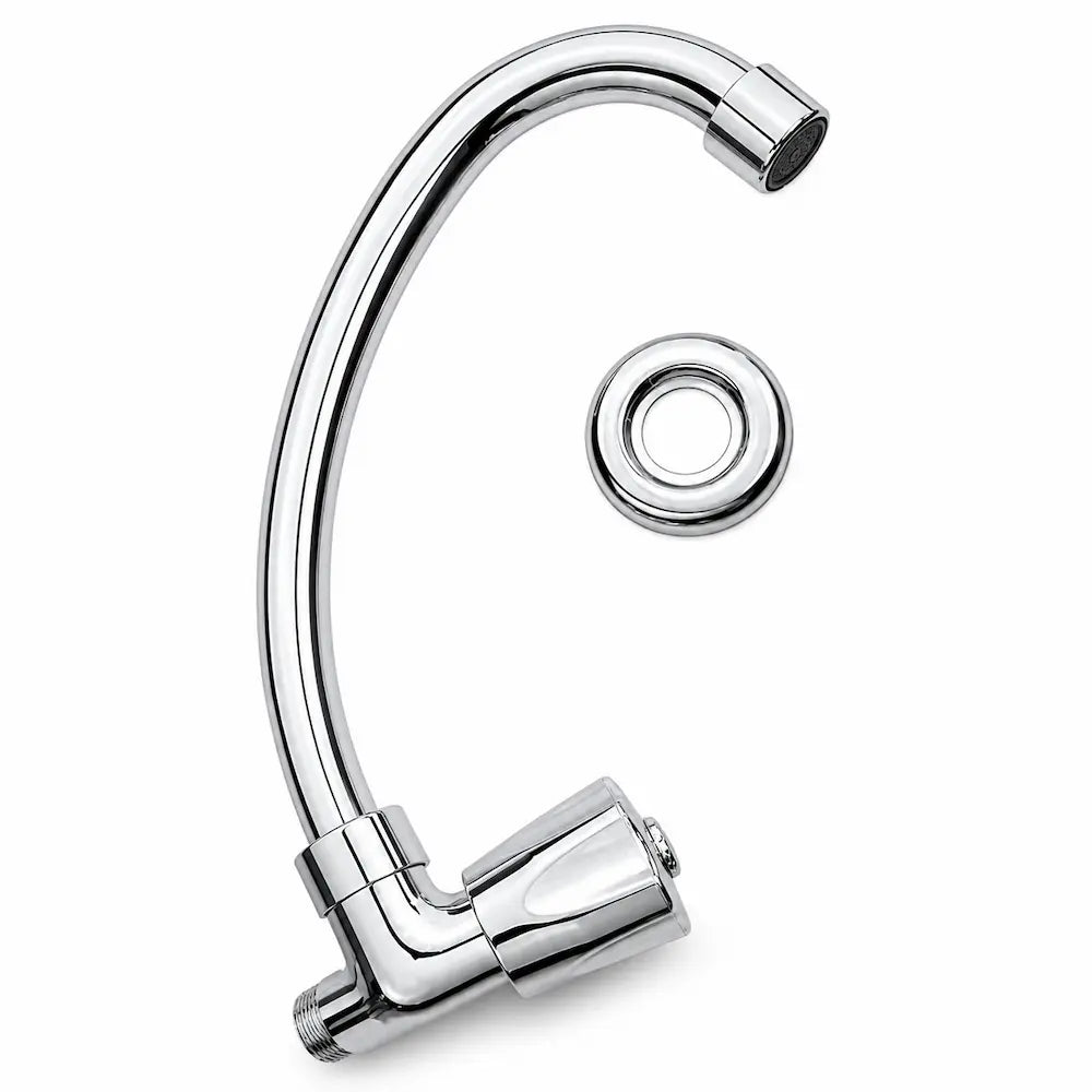 Torneira Bica Móvel JR para Cozinha de Parede Alfa C50 ABS Cód. 1162