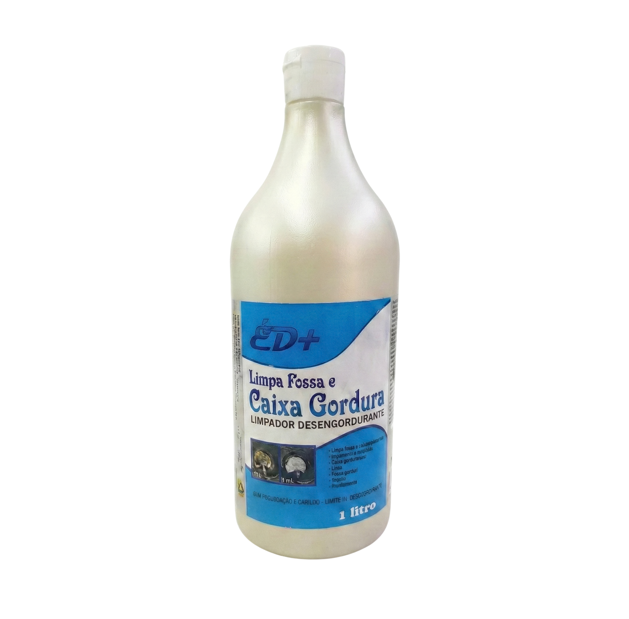 Limpa Fossa e Caixa de Gordura ED+ Desengordurante Concentrado 1 Litro