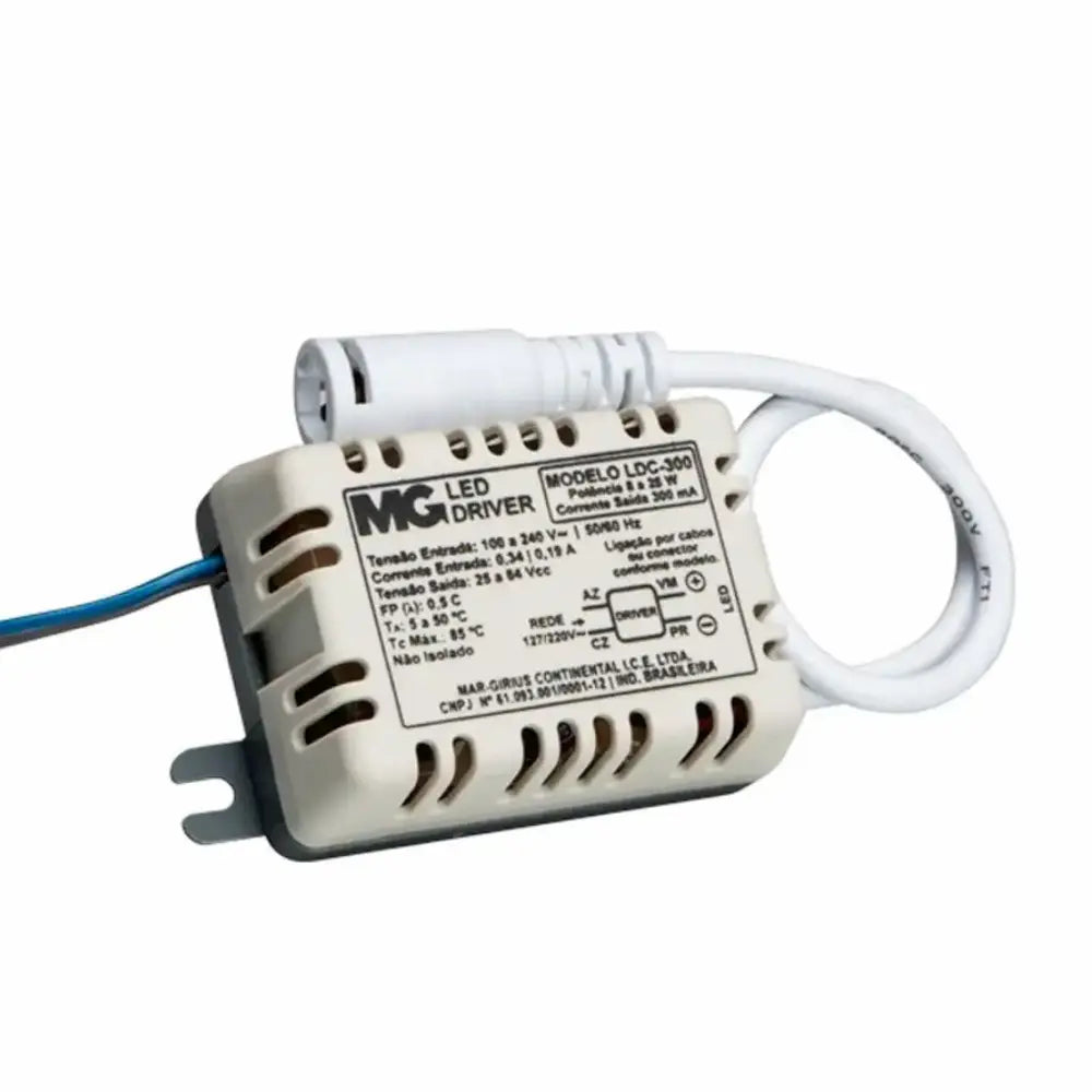 Driver LED Margirius 8W a 25W Bivolt LDC-300