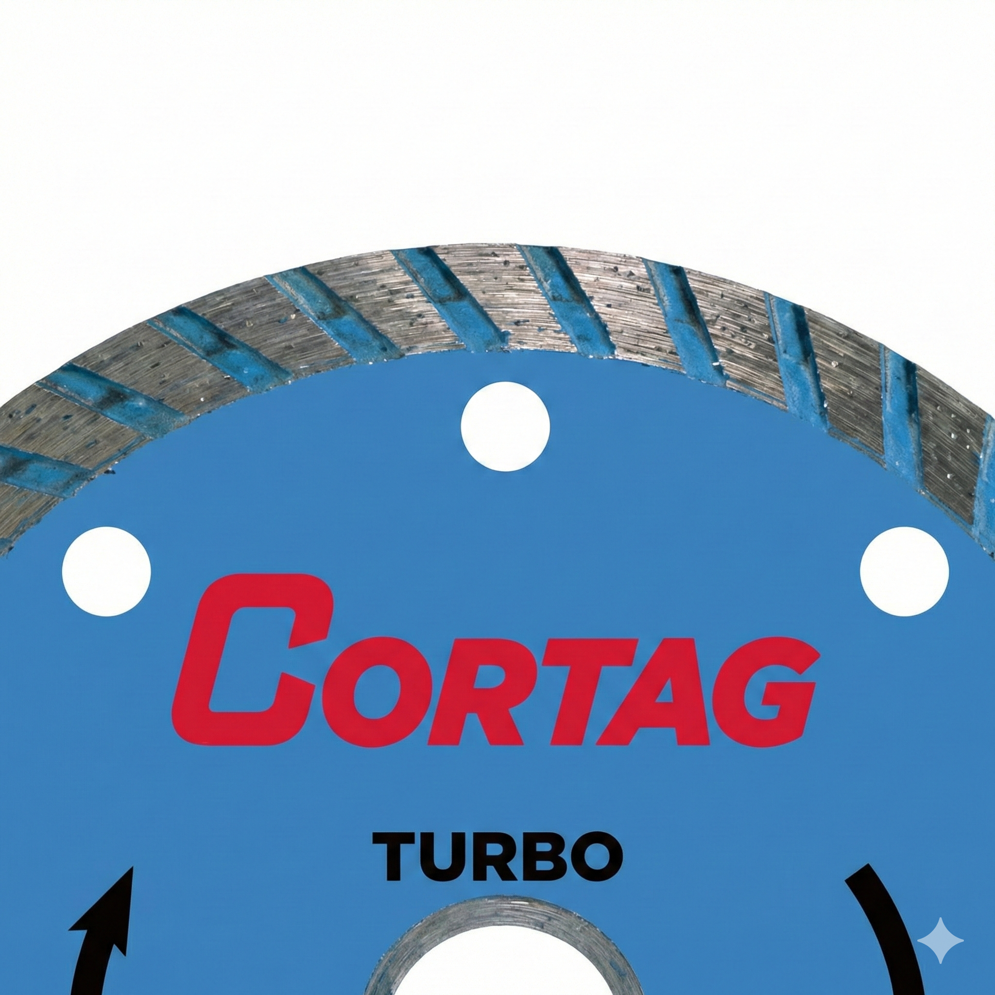 Disco Diamantado Turbo Zapp 180mm Cortag Azul para Concreto e Alvenaria