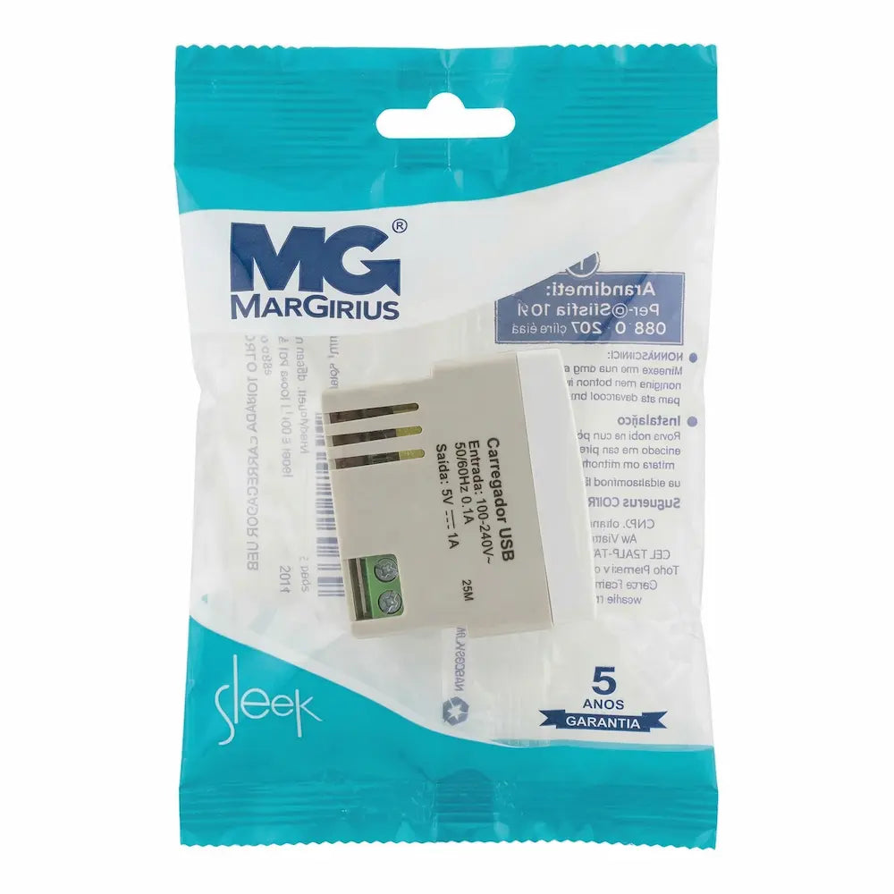 Módulo Cigarra 127V Sleek Margirius Branco