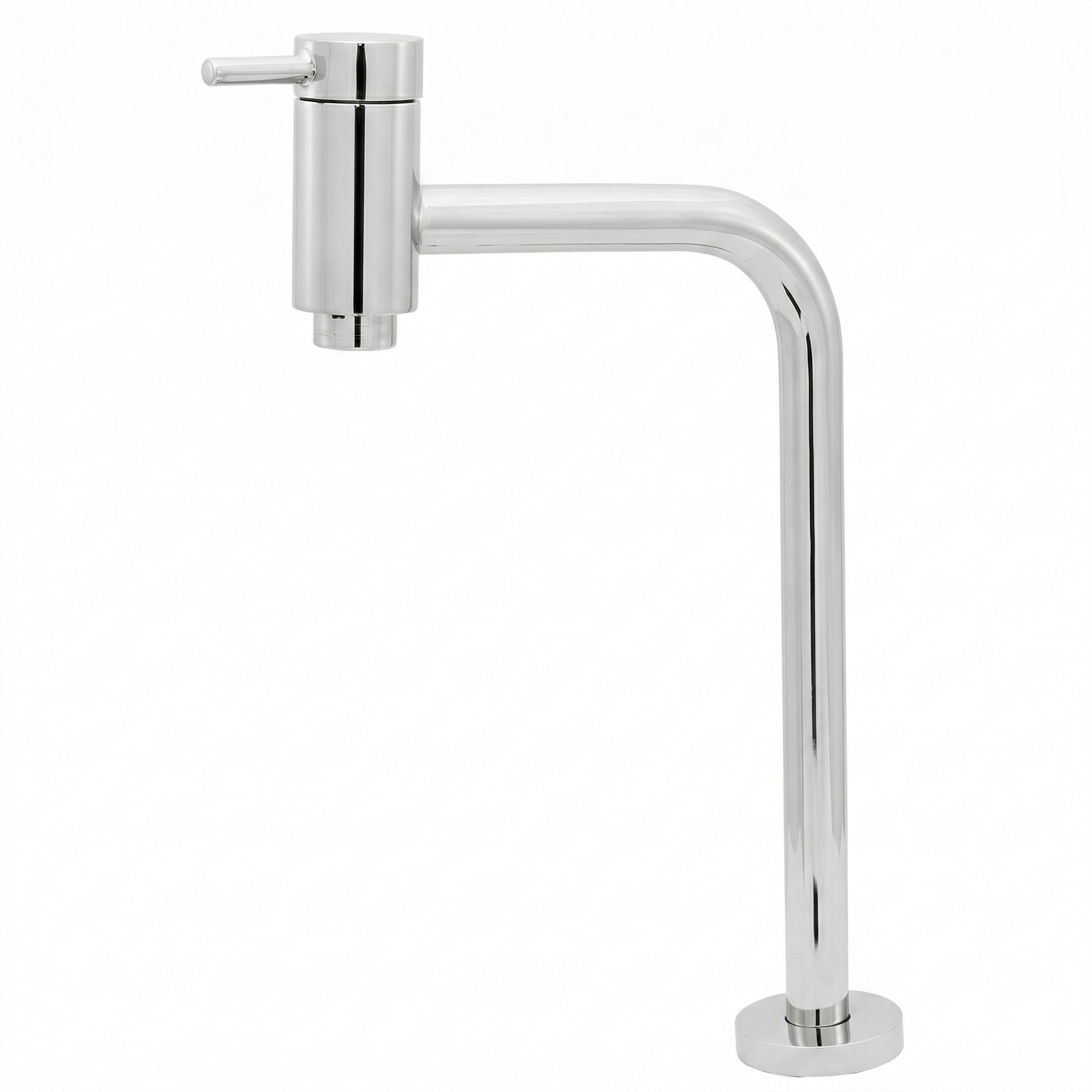 Torneira para Lavatório de Mesa Bica Alta Slim C61 1/4 de Volta Cromada - Leão Metais