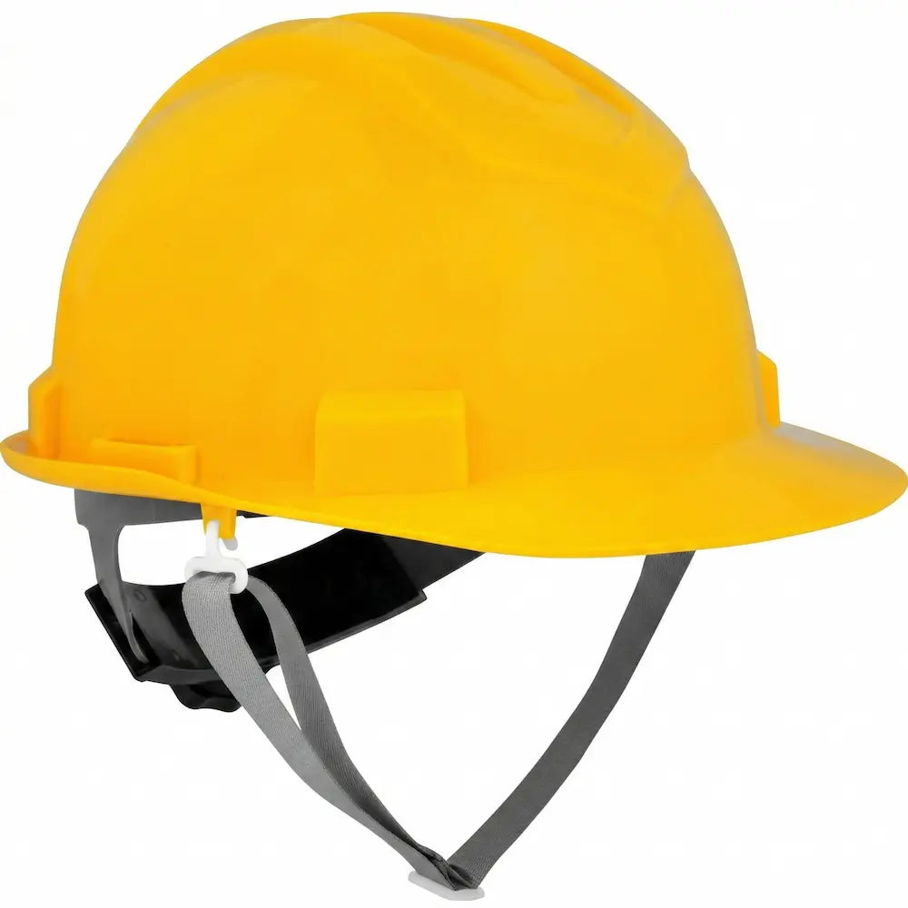 Capacete de Segurança Aba Frontal Vonder Plus Classe B Amarelo com Suspensão e Jugular