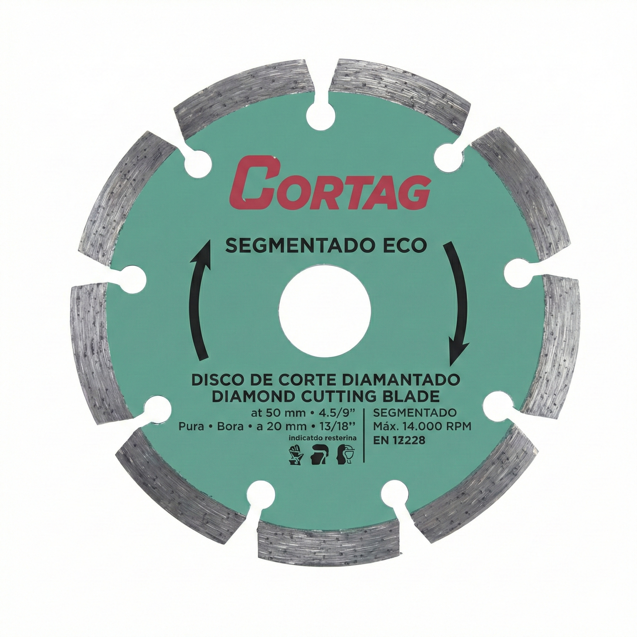 Disco Diamantado Segmentado Eco Cortag 110mm para Concreto e Alvenaria