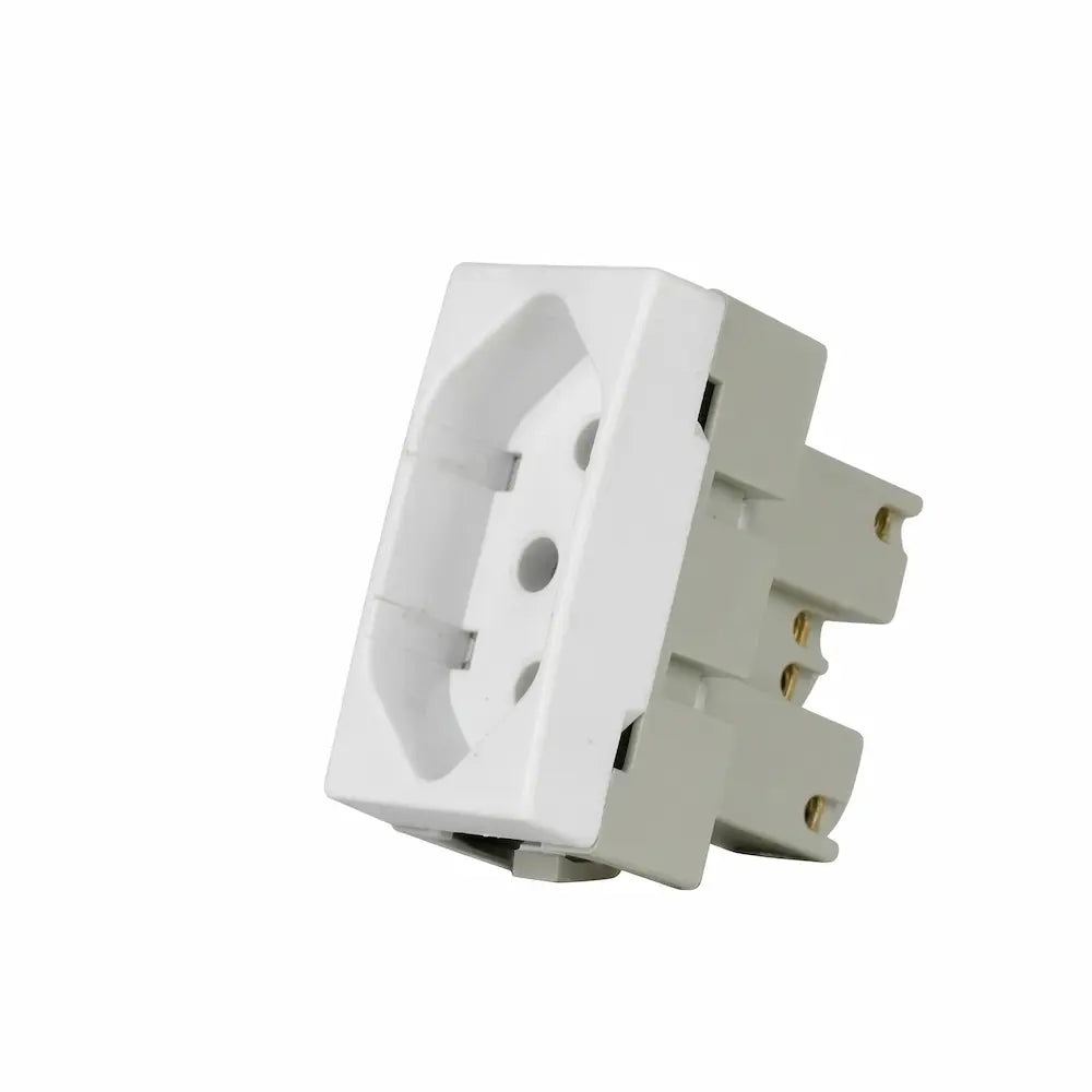 Módulo Tomada 2P+T 20A 250V NBR 14136 Sleek Margirius PA016048 – Branco