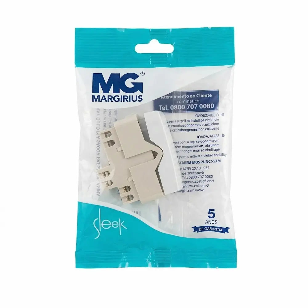 Interruptor Pulsador Campainha 10A 250V Sleek Margirius Branco