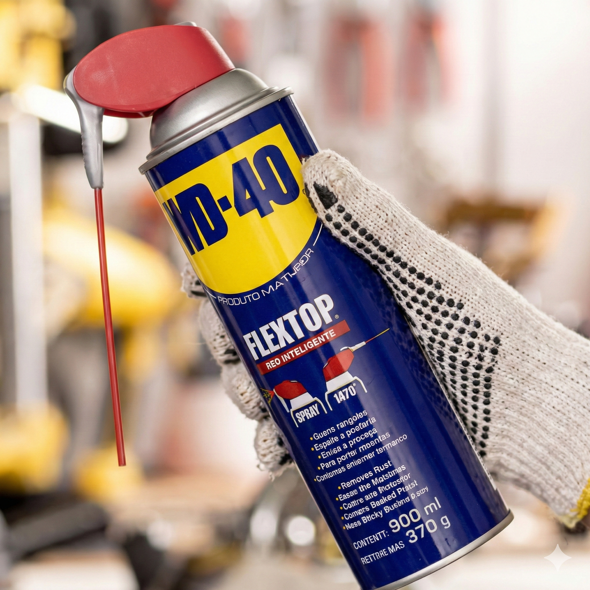 WD-40 Spray Multiuso Flextop para Desengripar e Lubrificar 500ml