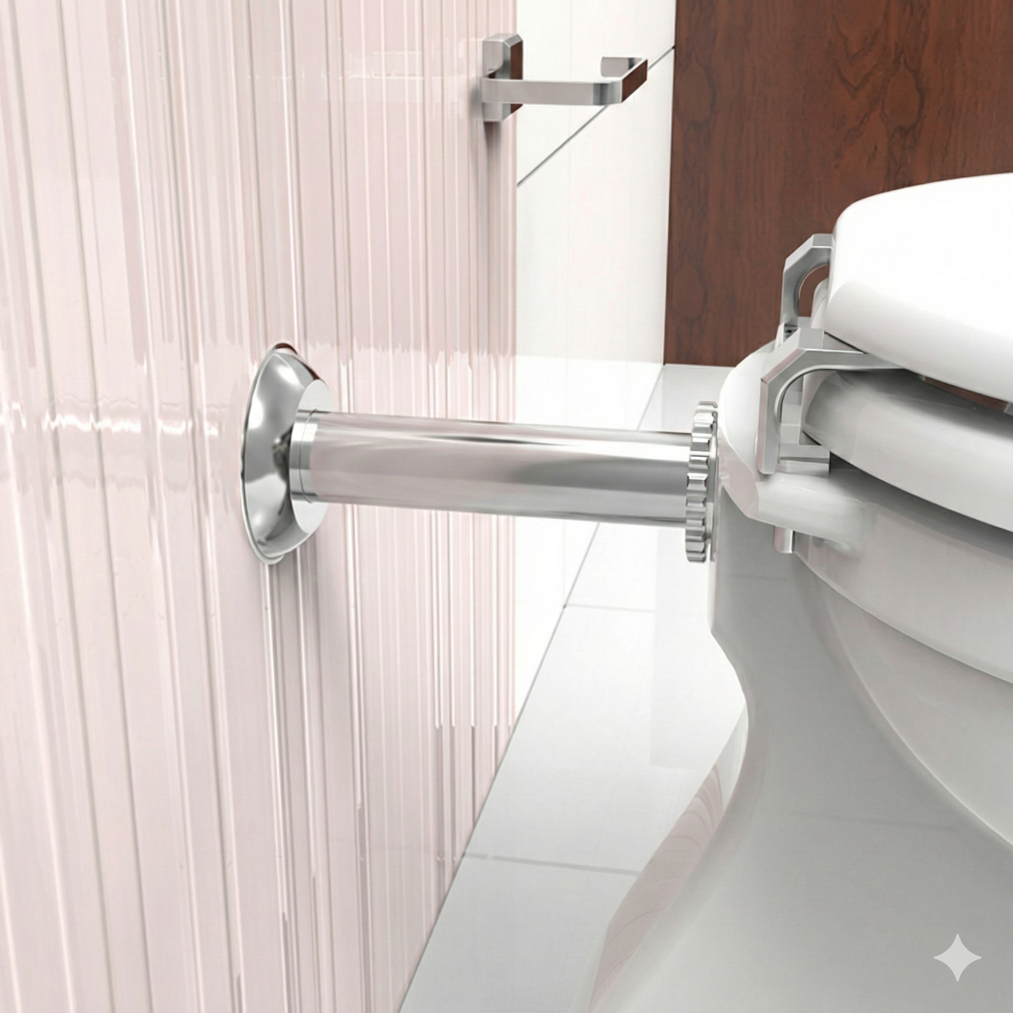Tubo de Ligação Ajustável Liso para Vaso Sanitário Cromado 26cm - Blukit