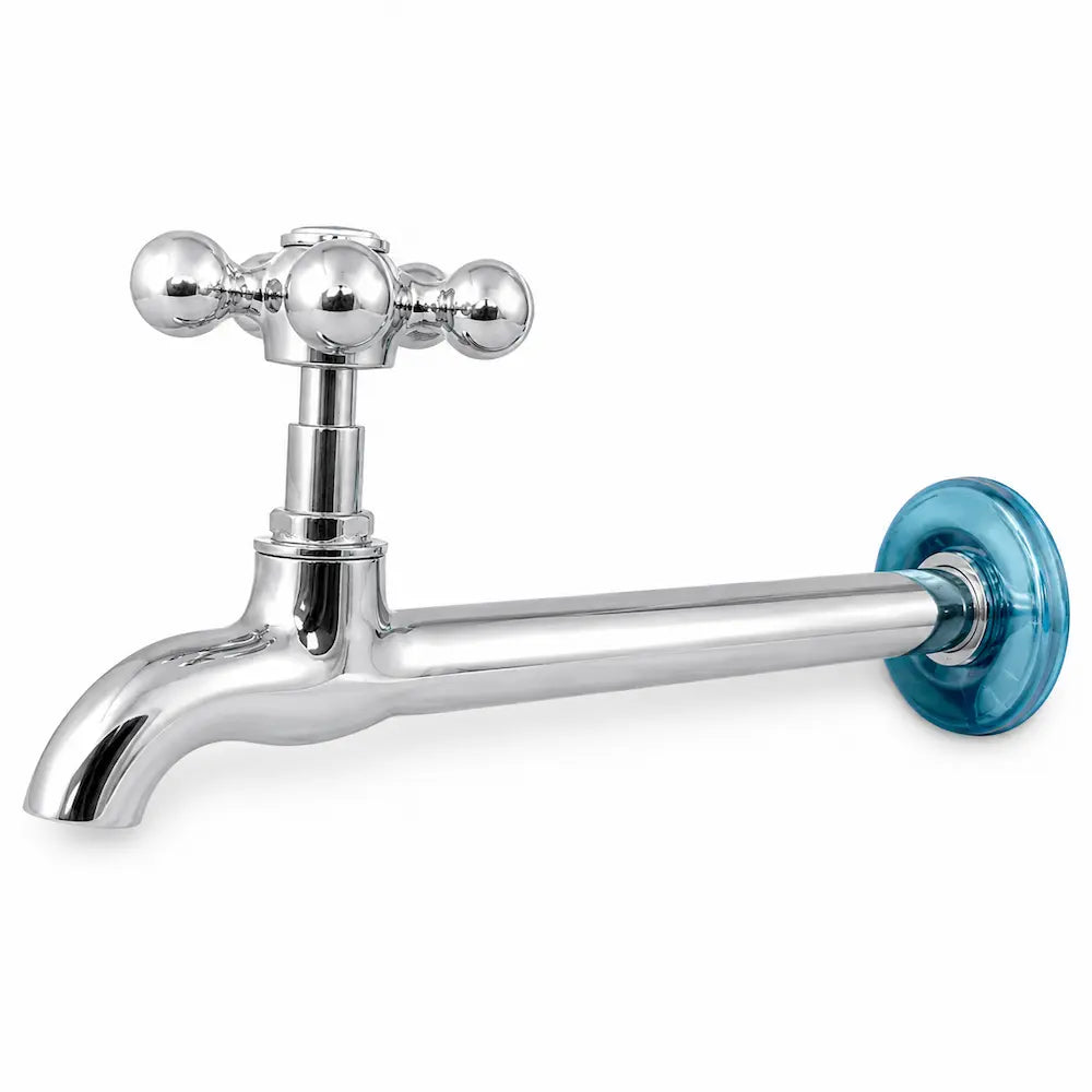 Torneira Reta para Pia Alfa 22 cm 1/4 de Volta com Volante ABS Cod. 1159