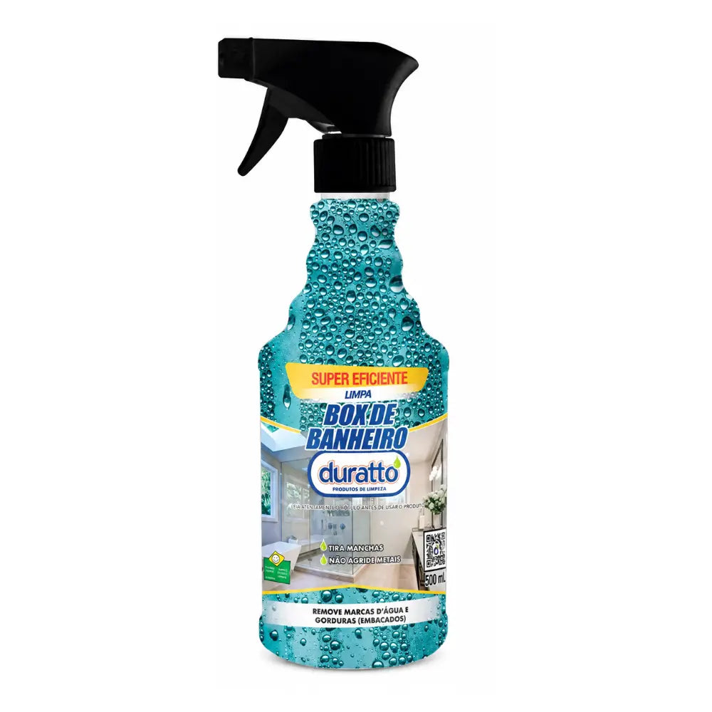 Limpa Box de Banheiro Duratto 500ml Removedor de Manchas e Vidros