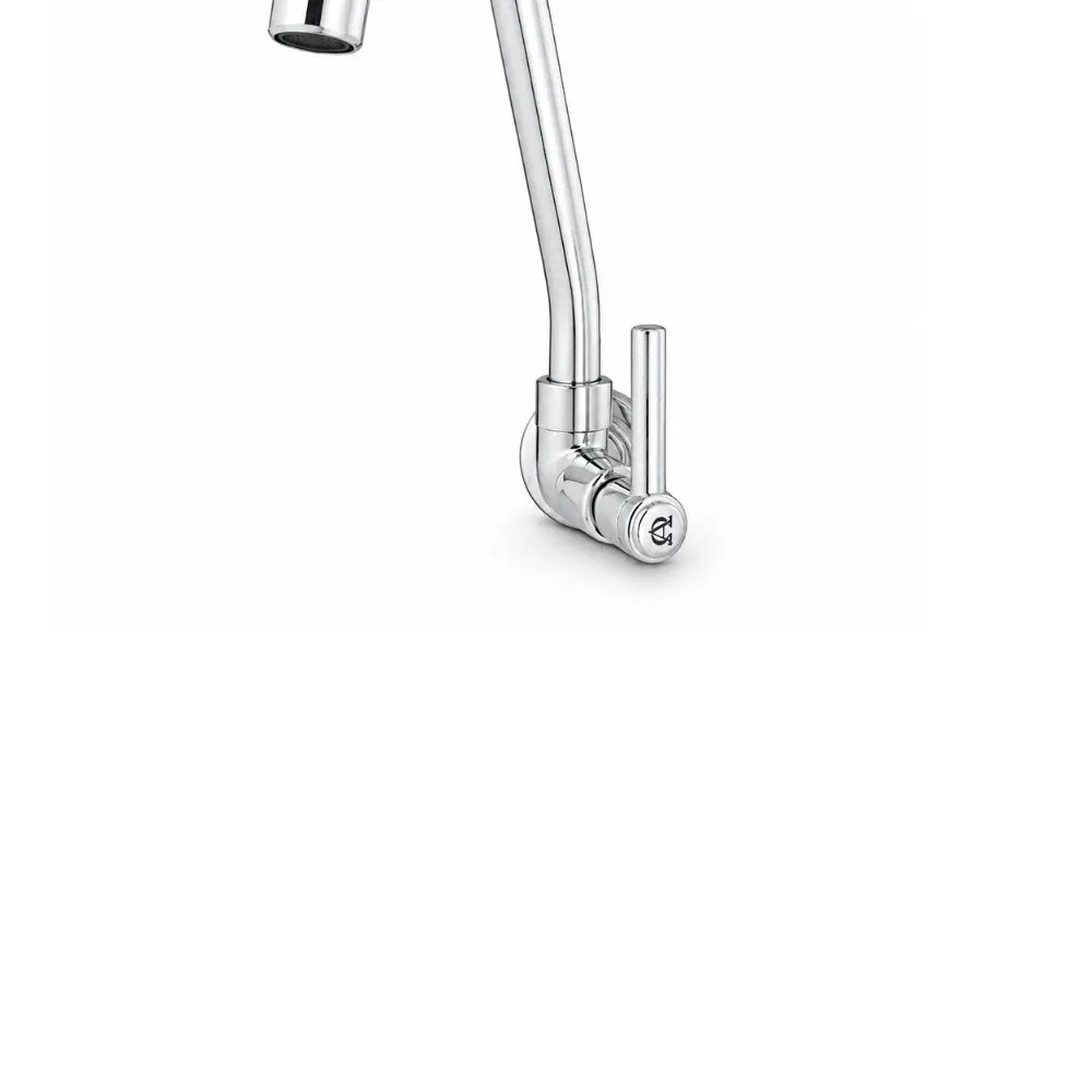 Torneira Bica Móvel de Parede 5/8 1/4 de Volta C61 com Volante ABS 1163 Alfa