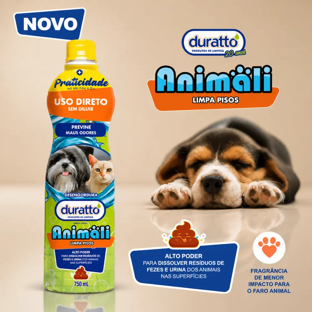 Eliminador de Odores Pet Duratto Animali Uso Direto 750ml Limpeza e Higiene