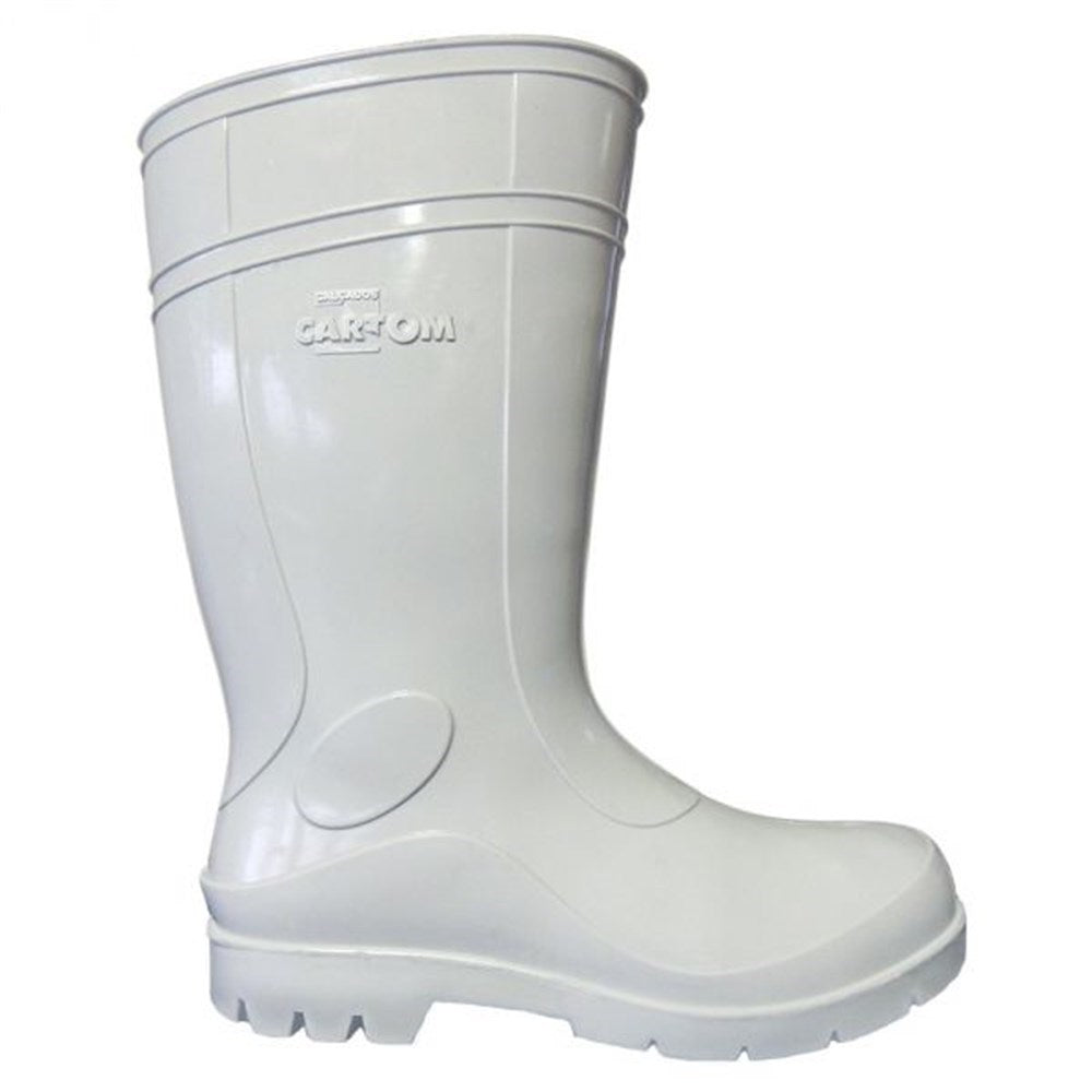 Bota Cartom de Pvc Branca Cano Médio - 2689