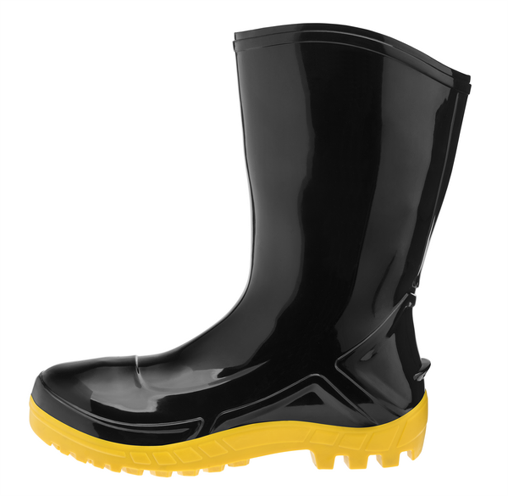 Bota Pvc Solado Amarela Cano Médio - Marluvas