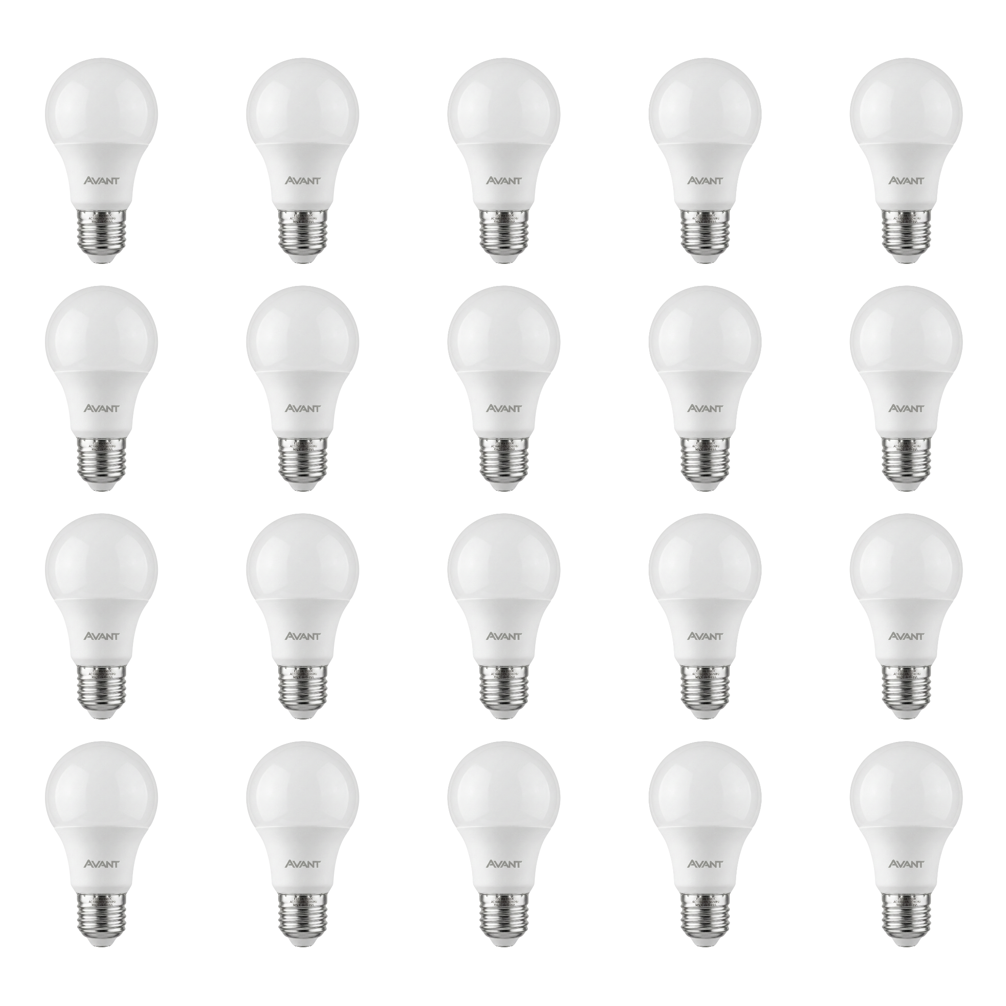 Kit Lâmpadas LED Bulbo Avant 9W E27 Bivolt 6500K Luz Branca Fria – Alta Eficiência e Economia