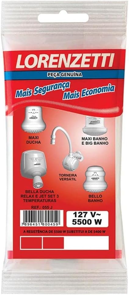 Resistência 5500w Maxi Ducha ORIGINAL - Lorenzetti