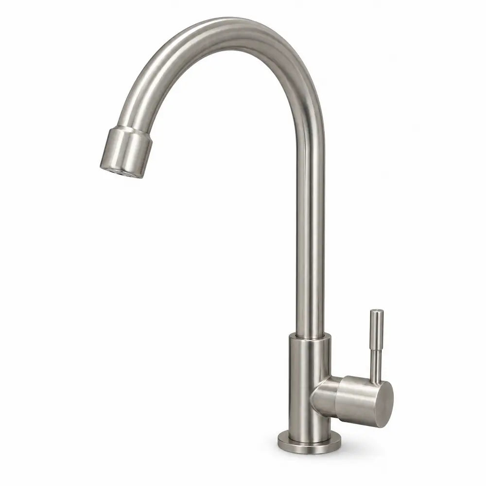 Torneira para Pia Inox de Mesa Escovada 1/4 de Volta Cód. 6603