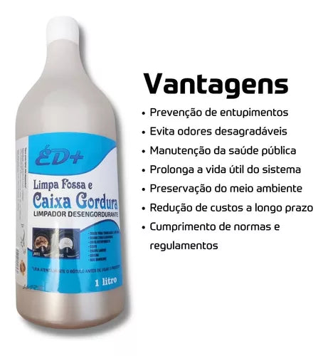 Limpa Fossa E Caixa De Gordura Produto Manutenção De Esgoto