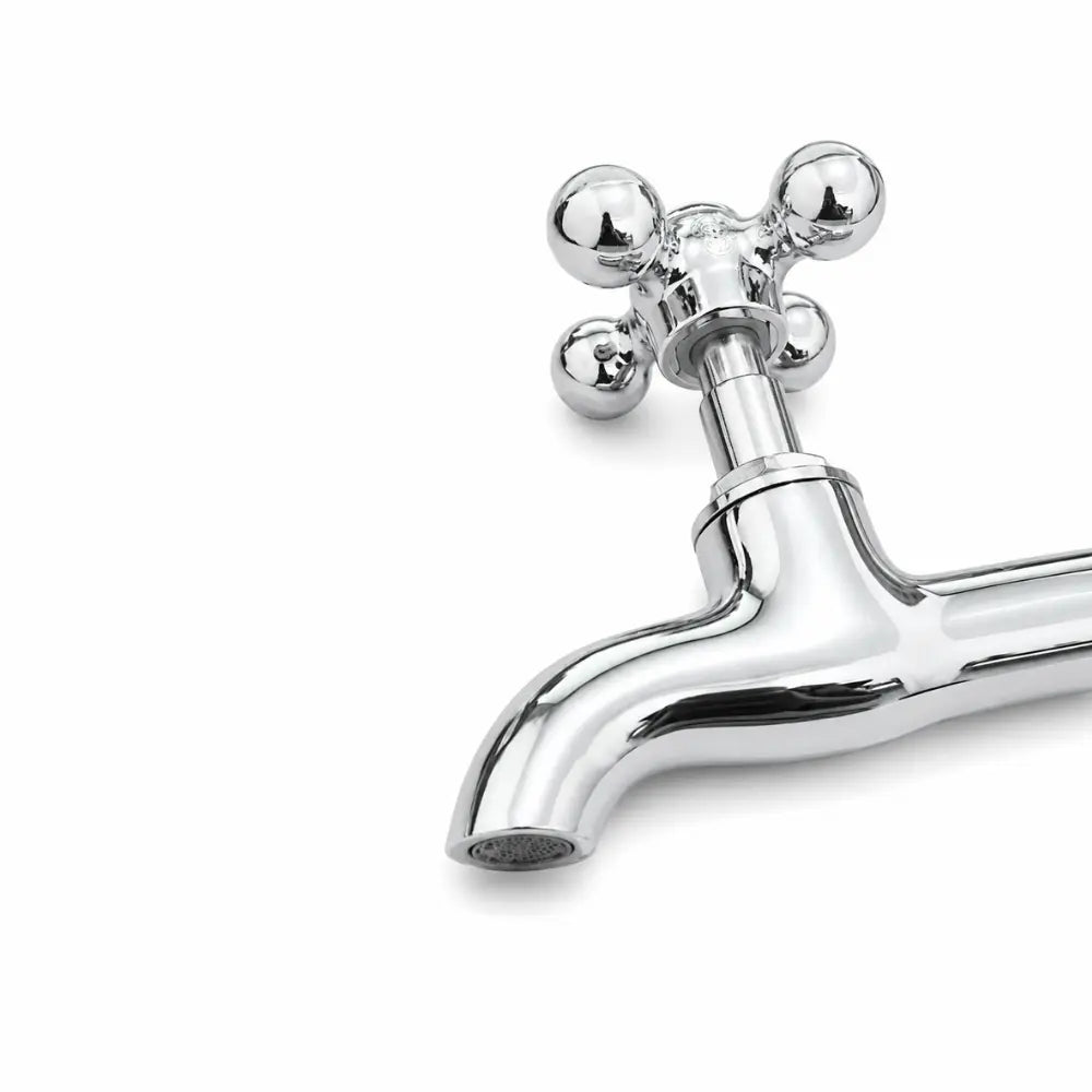 Torneira Reta para Pia Alfa 22 cm 1/4 de Volta com Volante ABS Cod. 1159