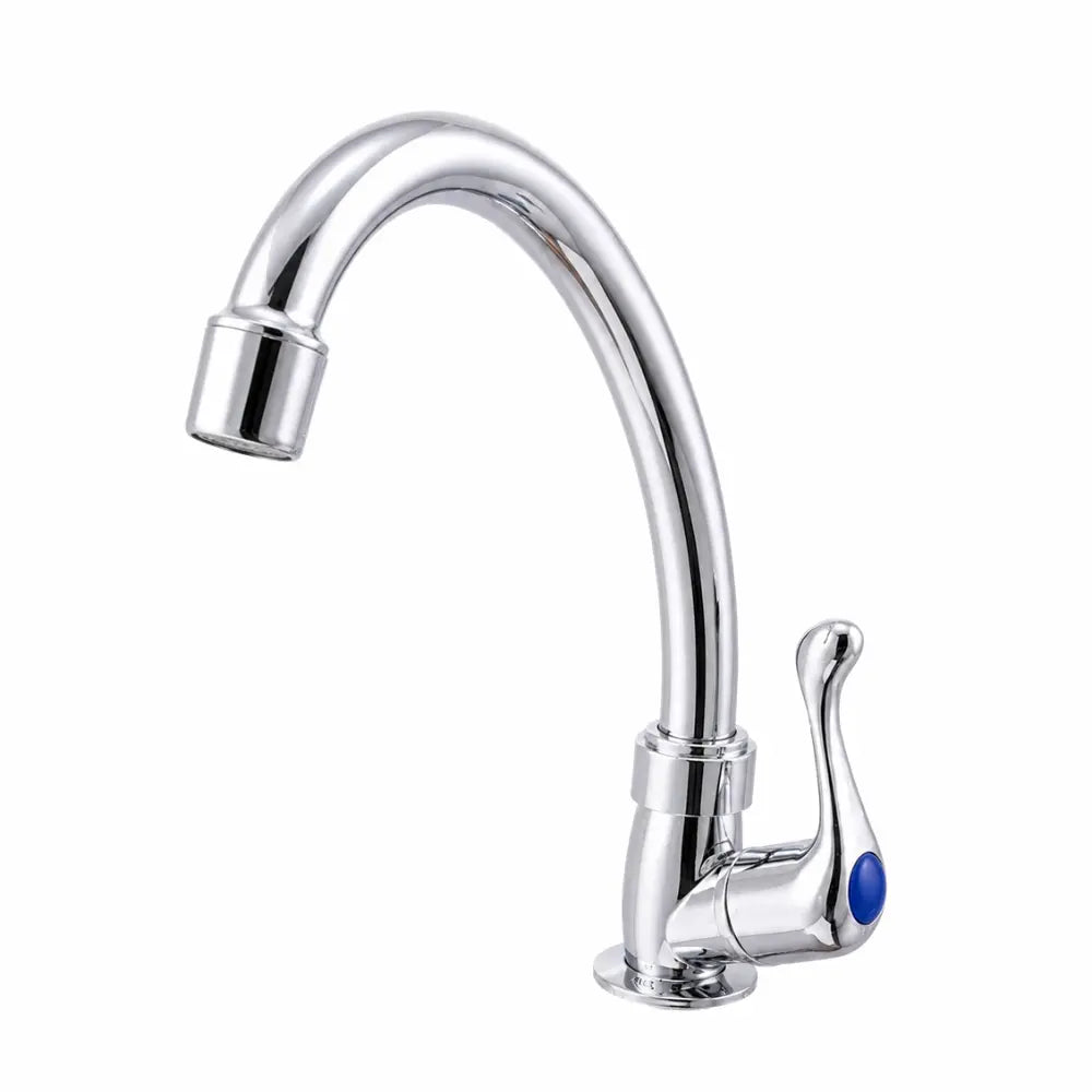 Torneira para Cozinha de Mesa Alfa ABS Cromada Bica Móvel 1/4 de Volta C61 Cód. 1169