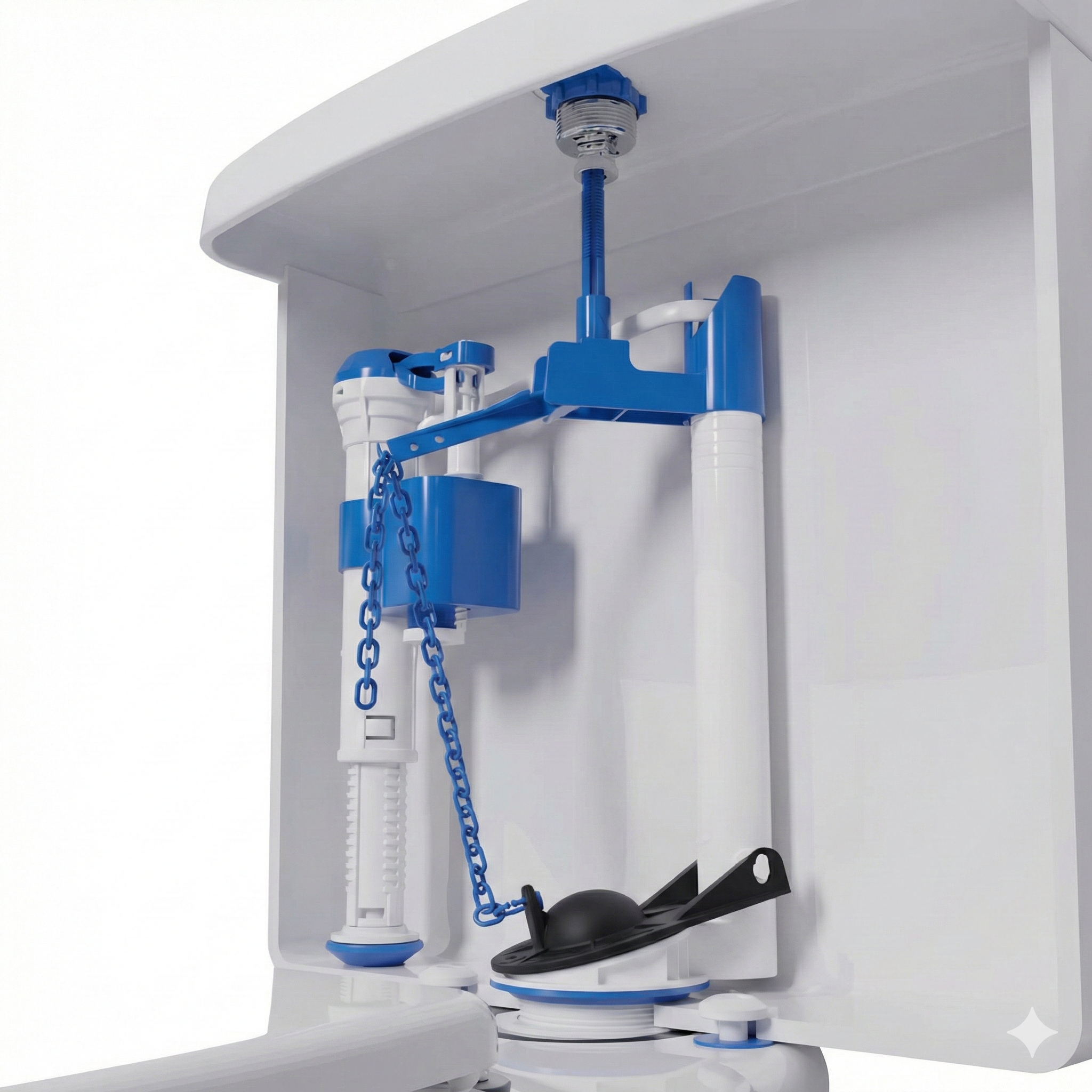 Obturador Universal para Caixa Acoplada com Anel de Silicone e Ajuste de Vazão Blukit