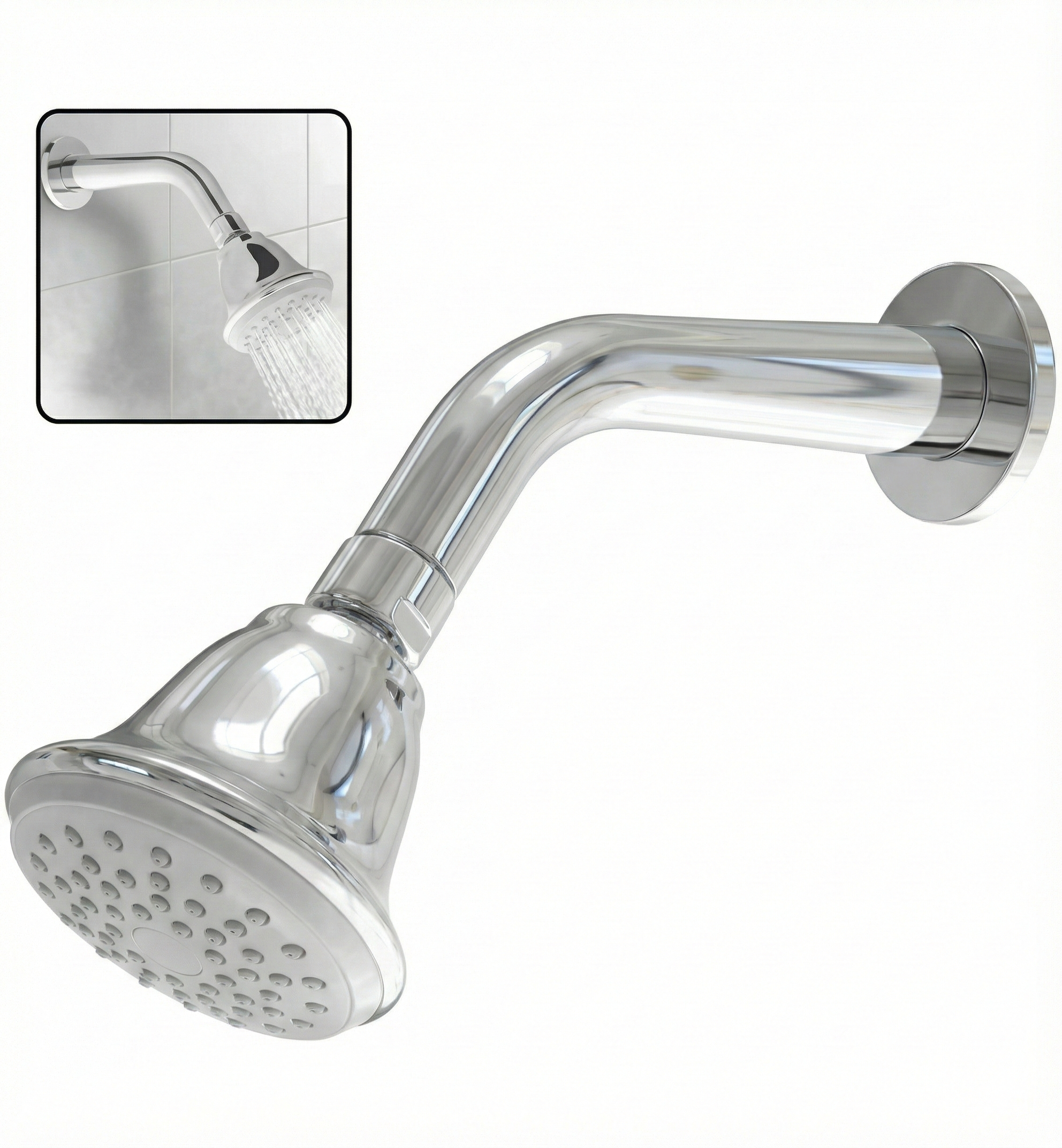 Ducha Fria 3 Polegadas Fame Cromada Sem Desviador