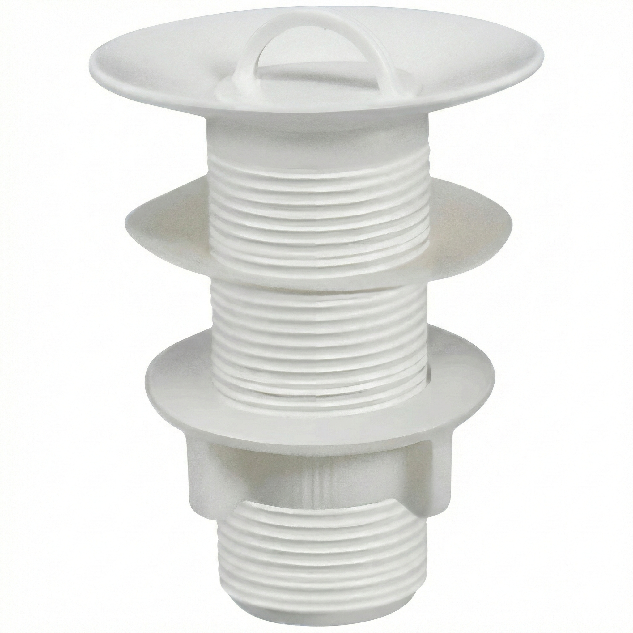 Válvula para Lavatório e Tanque PVC 7/8" Sem Ladrão Branca - Krona