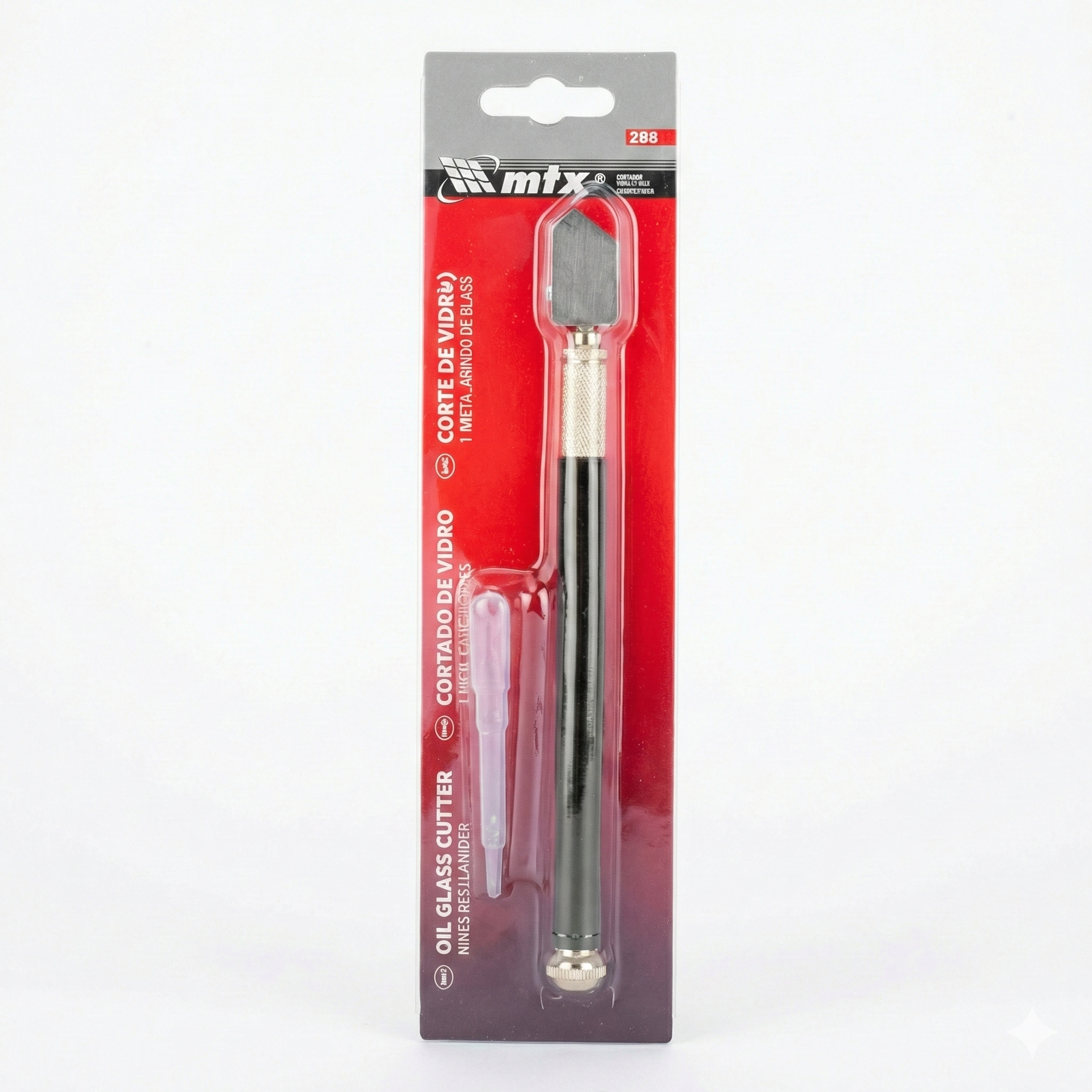 Cortador de Vidro Profissional MTX com Reservatório para Óleo – Uso Industrial