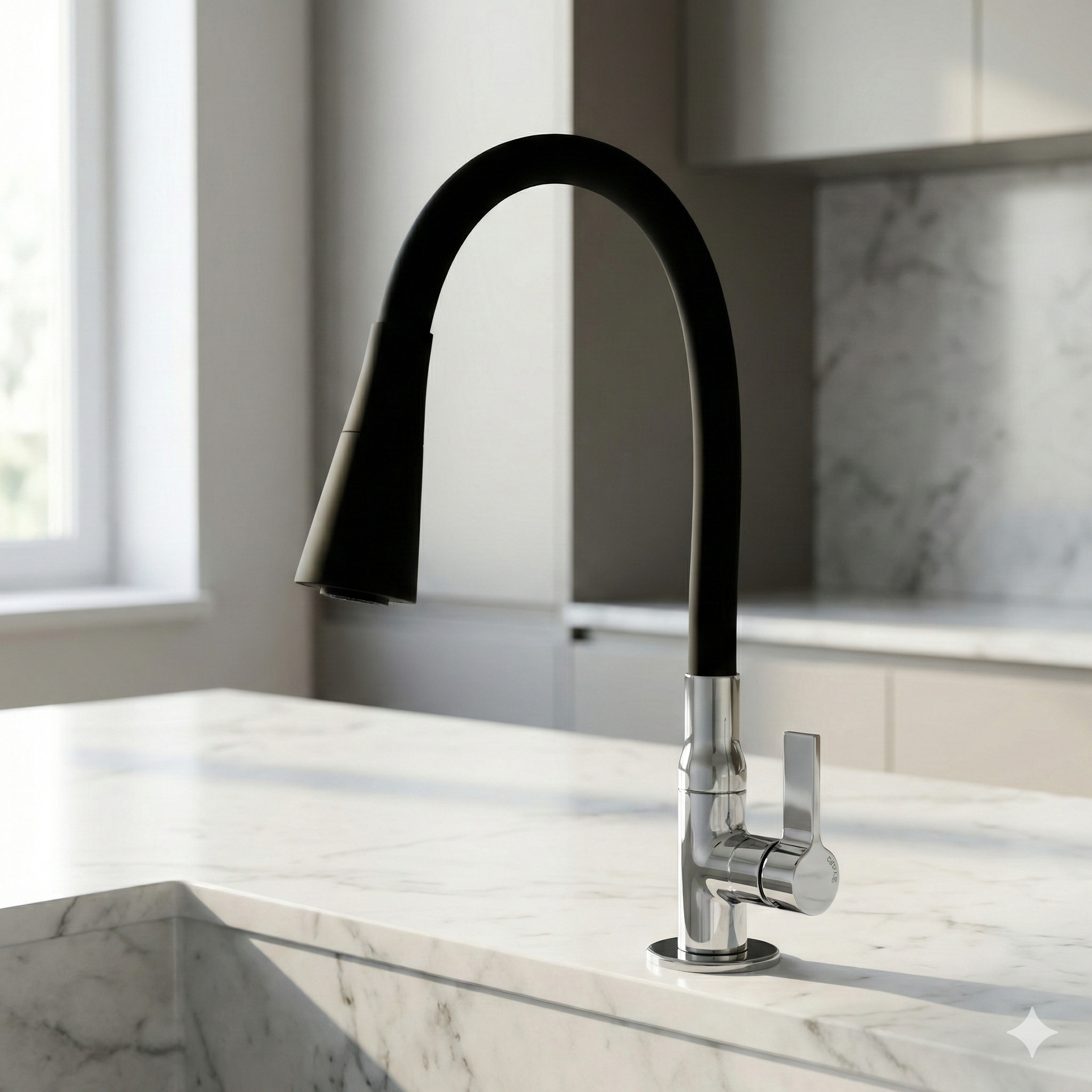 Torneira para Cozinha Bica Móvel Flexível Color Duo 1/4 de Volta - Leão Metais