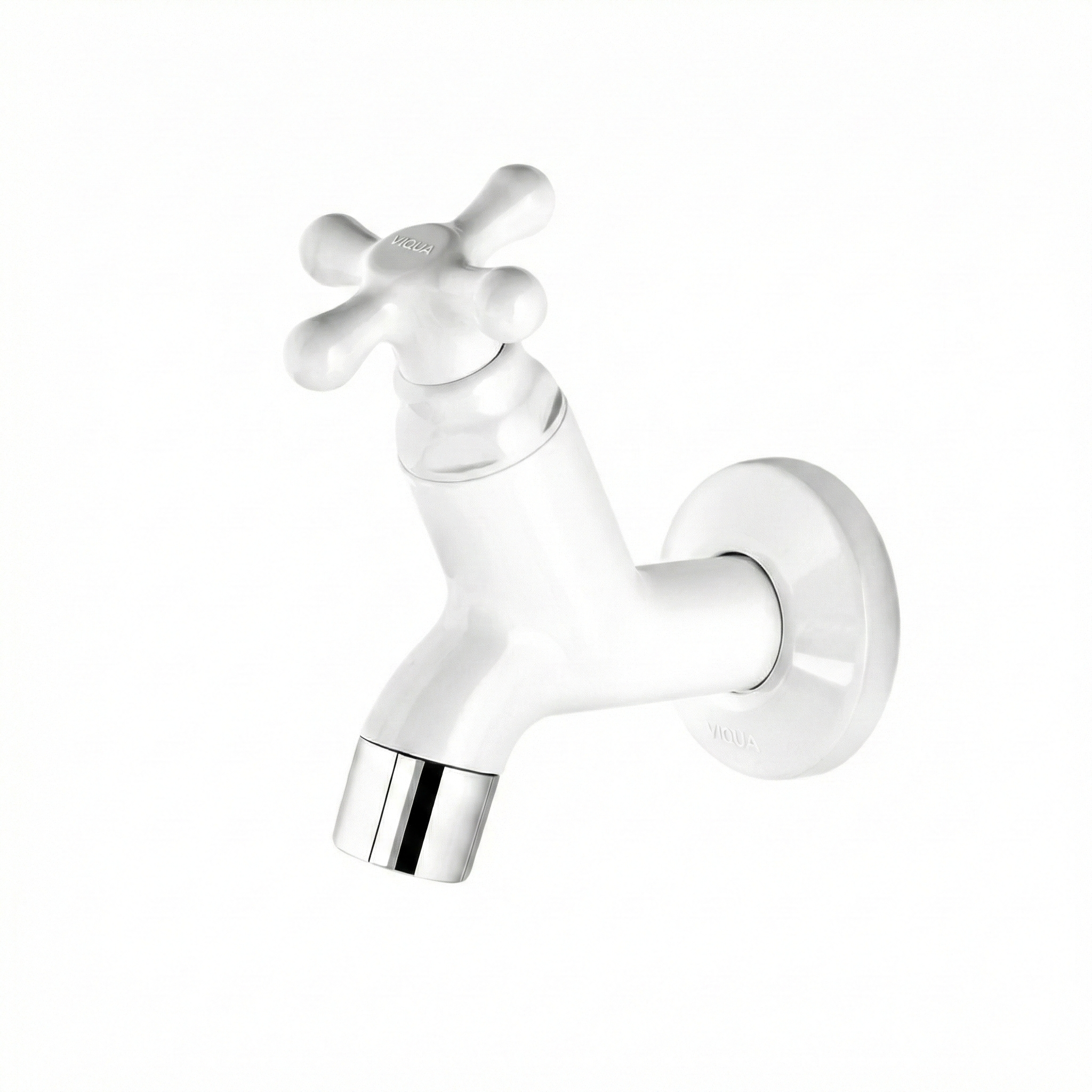 Torneira de Parede para Tanque Maruja 10cm Víqua - Plástico ABS Anti-Ferrugem