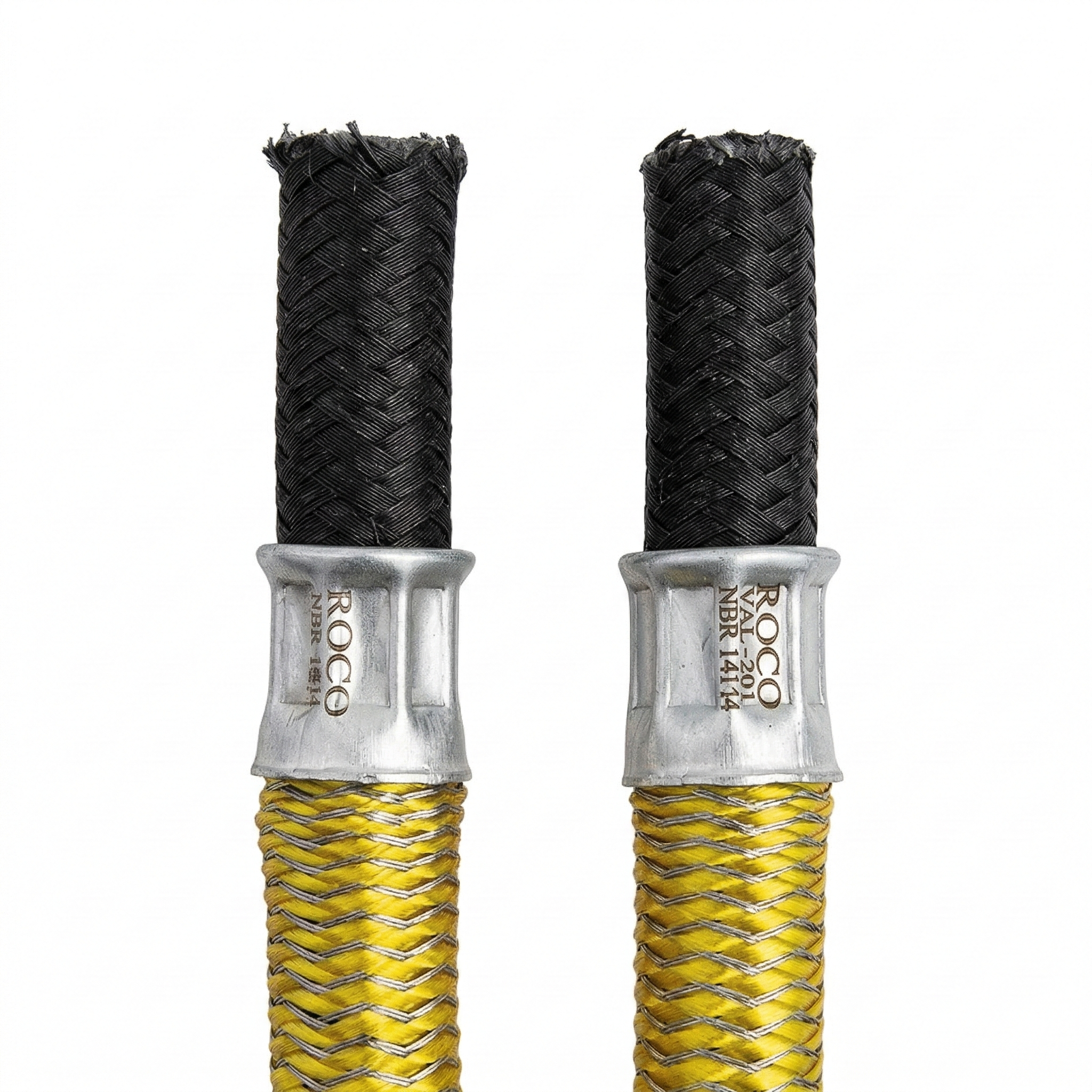 Ligação Flexível para Gás ROCO 1,5m - 3/8" Espigão x 3/8" Espigão (TM x TM) - Ref: 3008