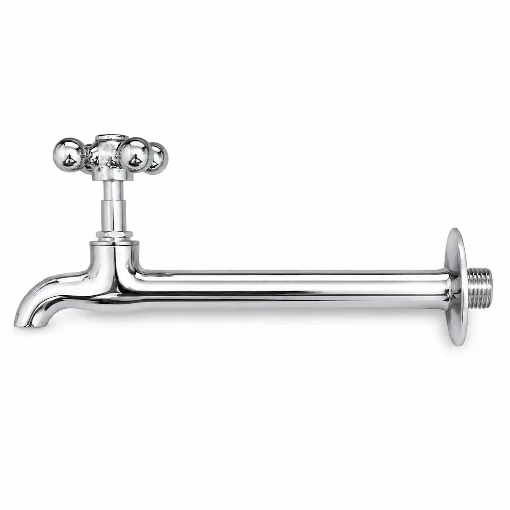 Torneira Reta para Pia Alfa 22 cm 1/4 de Volta com Volante ABS Cod. 1159