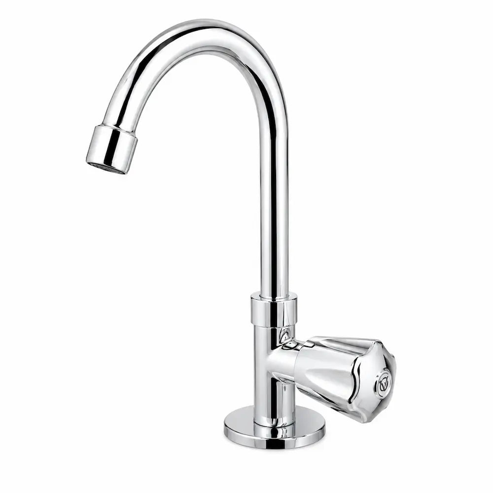 Torneira Bica Móvel para Lavatório Alfa Metal 5/8 Volante ABS C50 Cód. 1195