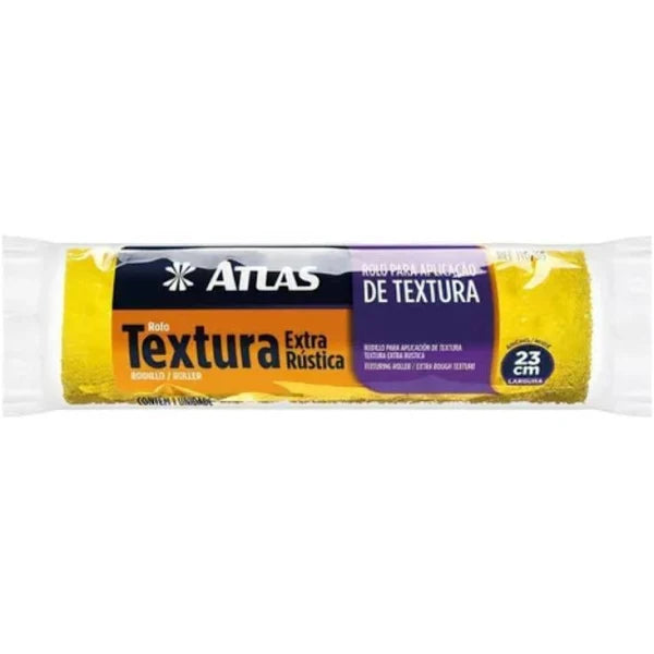 Rolo Para Textura Extra Rustica 23cm - Atlas 110/55